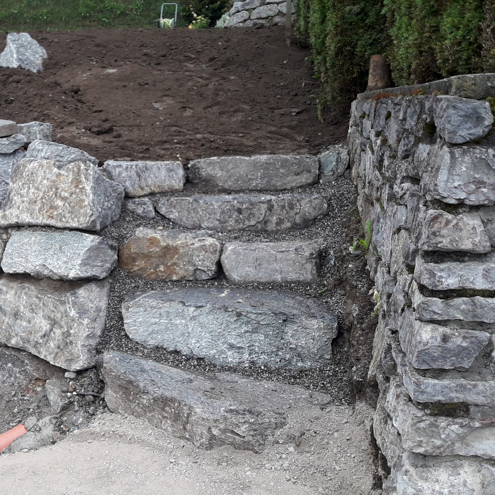 Stufenwerk Steinschlichtungen